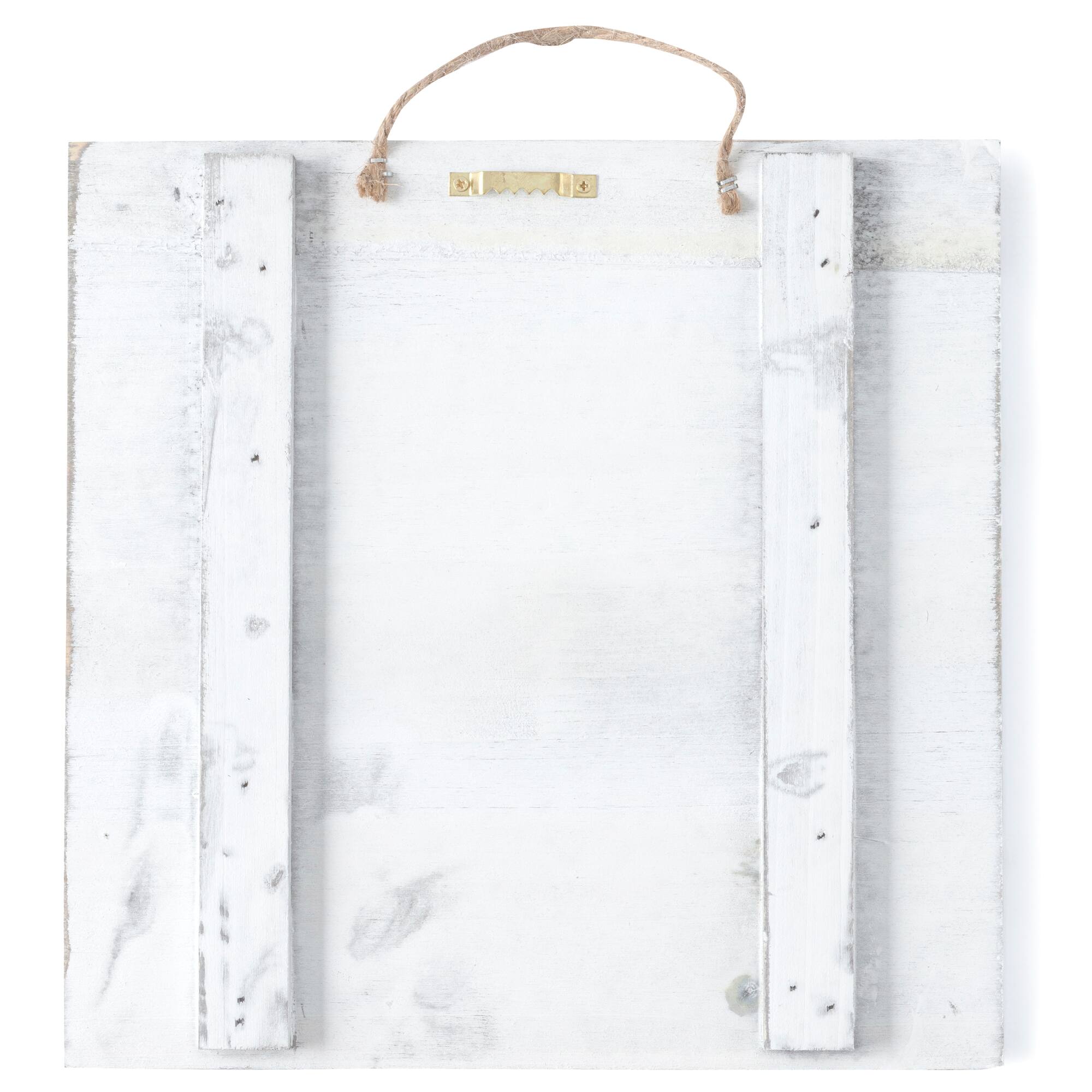 9 Packs: 2 ct. (18 total) 10" x 10" Whitewashed Wood Square Plaques by Make Market®